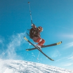 Урок катания на горных лыжах